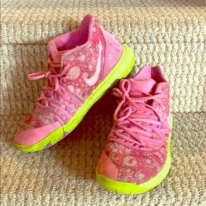 Nike Kids Pink and Yellow Sneakers